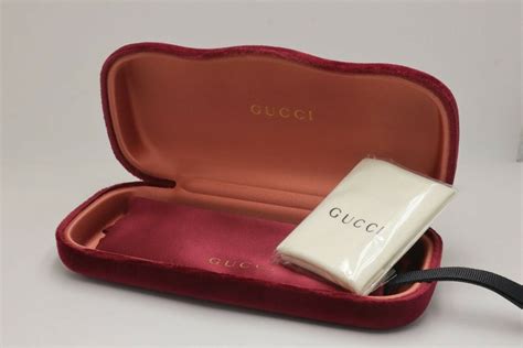 gucci velvet sunglasses case|authentic gucci sunglasses case.